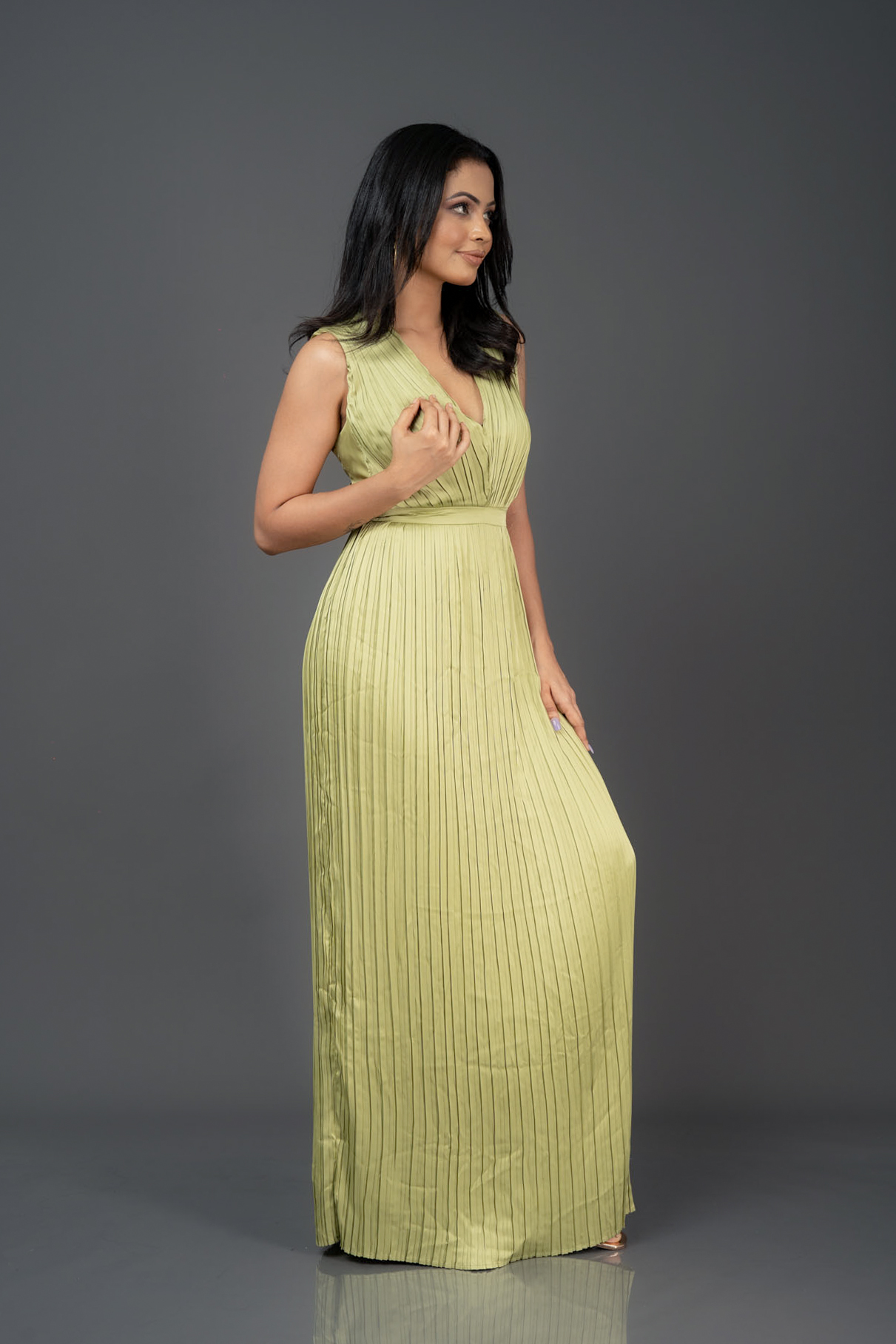Pleated maxi dress - Image 2