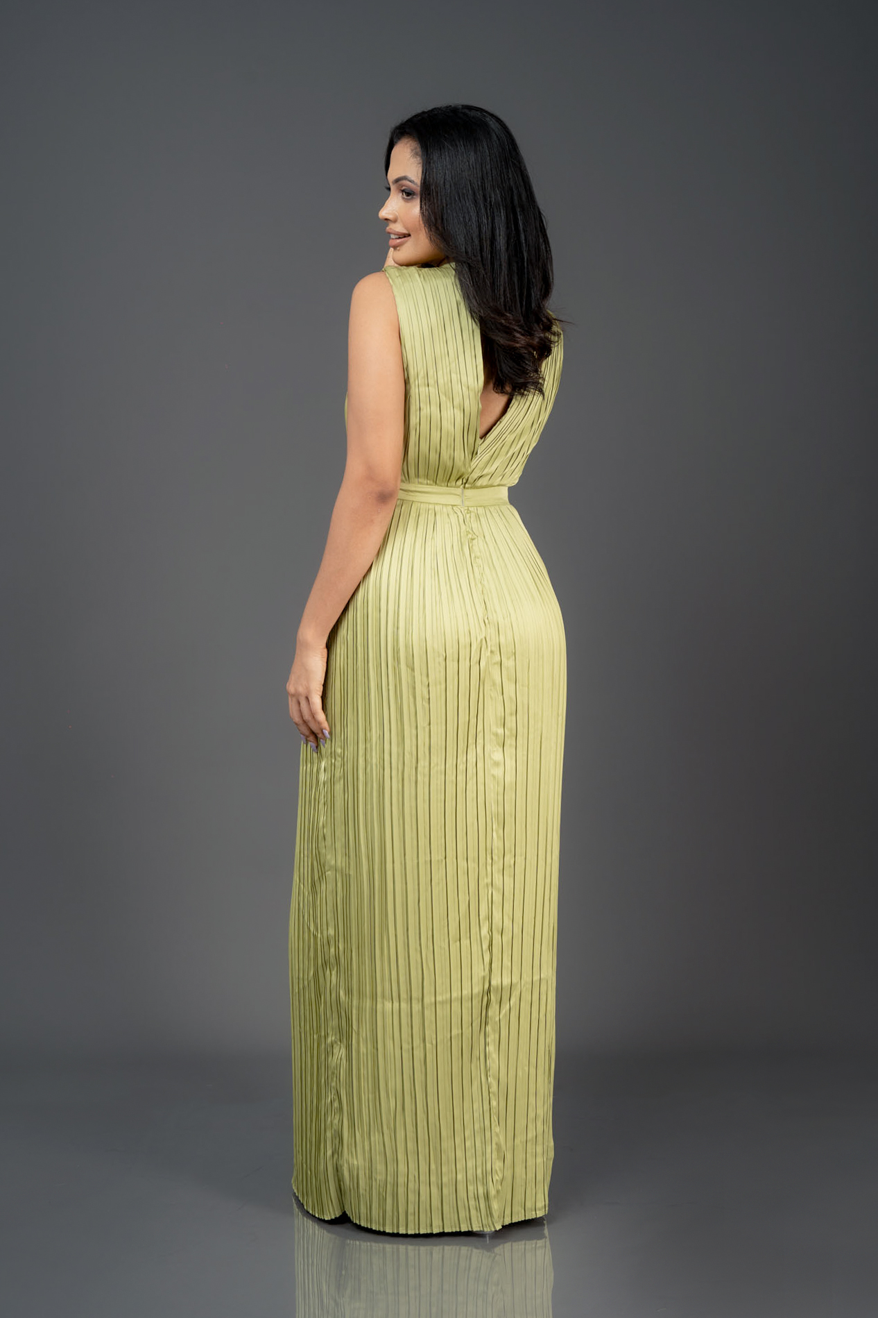 Pleated maxi dress - Image 3